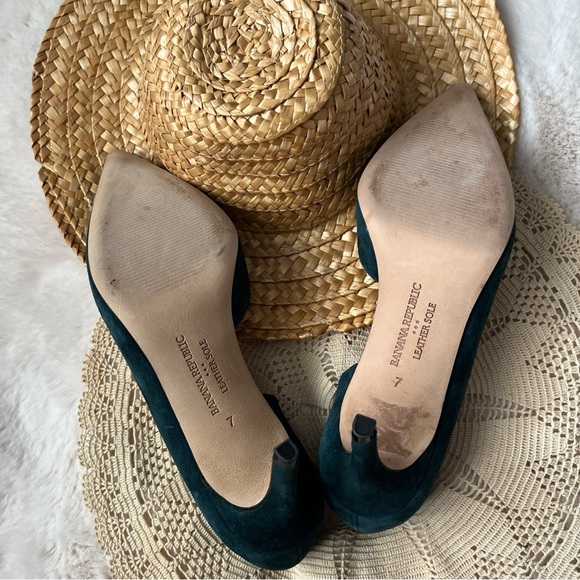 Banana Republic Elegant Teal D’ Orsay Pumps shoes - Picture 10 of 10